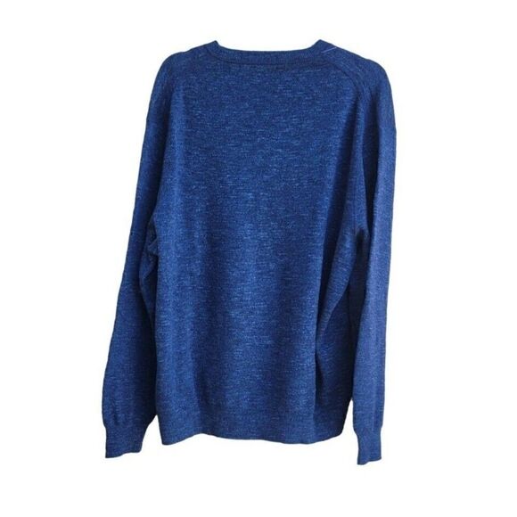 J. Crew Cotton Crewneck Sweater Navy Blue Size XXL - Picture 4 of 9